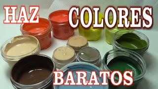 COMO HACER PINTURAS ACRÍLICAS PARA MANUALIDADES  MAKE YOUR OWN PAINTS FOR CRAFTS [upl. by Synn]