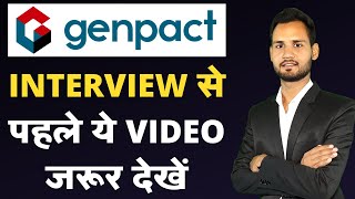 Genpact Company Interview Questions And Answers For Freshers in Hindi  Genpact BPO Interview Tips [upl. by Ardnola]