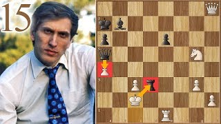 1250000  Spassky vs Fischer  1972  Game 15 [upl. by Ainahpets629]