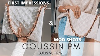 THE NEW LOUIS VUITTON COUSSIN BAG REVIEW amp DETAILS  LV COUSSIN PM [upl. by Alta584]