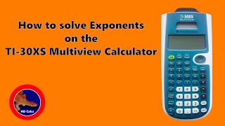 How to solve Exponents on the TI30XS Multiview calculator [upl. by Catt]