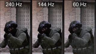 Slow motion 240Hz vs 144Hz vs 60Hz  CSGO [upl. by Stilwell]