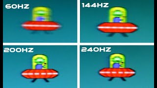 FPS TEST  280 HZ VS 240 HZVS 200HZ165 HZ 144HZ 120HZ 100 HZ240HZ VS 200HZ 144HZ120HZ100HZ [upl. by Portwin]