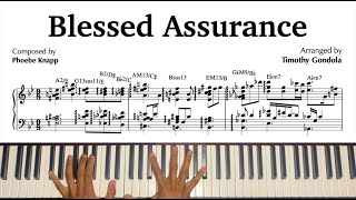 Blessed Assurance Gospel Jazz Arrangement amp Transcription [upl. by Rieger]