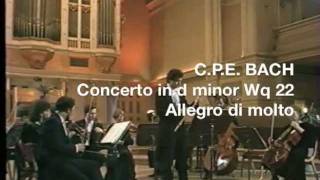 CPE Bach Flute concerto in d minor  Philippe Bernold flute [upl. by Cobby]