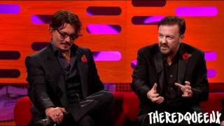 Johnny Depp amp Ricky Gervais on the Graham Norton show 23 [upl. by Moyra858]