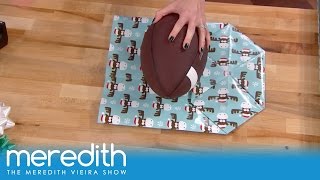 How To Wrap Oddly Shaped Gifts  The Meredith Vieira Show [upl. by Kletter]