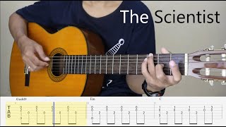 THE SCIENTIST  COLDPLAY  Easy Fingerstyle Guitar Tutorial TAB [upl. by Elleiand]