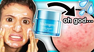 I tried Neutrogena HYDRO BOOST WATER GEL CREAM for ONE WEEK [upl. by Nohshan]