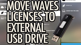 Move Waves Licenses to External USB Drive using Waves Central [upl. by Kirat61]