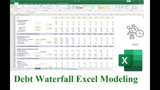 How to Model a Debt Waterfall Debt Schedule  Investment Banking Financial Modeling Skills [upl. by Ho]