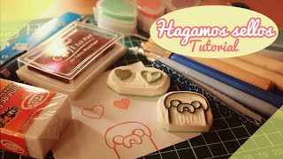 ♡ Hagamos sellos  Tutorial  DIY ♡ By Piyoasdf [upl. by Yebba418]