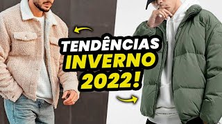 O que tá na MODA pro INVERNO Tendências MODA MASCULINA 2022 [upl. by Aicat]