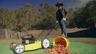 Lethal Lawn Mowers MiniMyth  MythBusters [upl. by Zailer40]