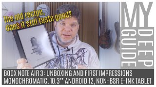 Boox Note Air 3 Unboxing and First Impressions of the 103quot Eink nonBSR Android 12 Tablet [upl. by Rouvin]