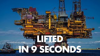 ‘There We Go’ – Lifting 25000 tonnes in 9 seconds  Brent Bravo Lift [upl. by Tabor398]