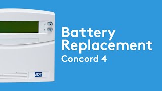 How to Replace Your Concord 4 Panel Battery [upl. by Meehahs]