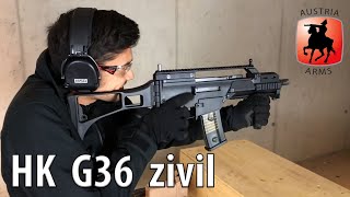 Heckler amp Koch G36 als ziviler Halbautomat HK243  Wir schießen damit [upl. by Llevram382]