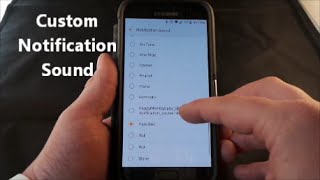 Custom Notification Sound  Samsung Galaxy  How To [upl. by Esch]