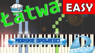 🎹 Morskie opowieści  Piano Tutorial łatwa wersja 🎵 NUTY W OPISIE 🎼 [upl. by Ytirahs466]