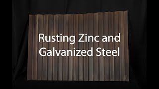 Rusting Zinc or Galvanized Steel [upl. by Alvar]