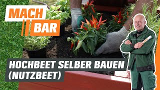 Hochbeet selber bauen Nutzbeet  OBI [upl. by Daub]