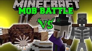 MOLENOID VS WITCH MUTANT amp MORE  Minecraft Mob Battles  Mods [upl. by Limak743]