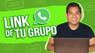 Cómo crear tu link de grupo de WhatsApp [upl. by Natiha]