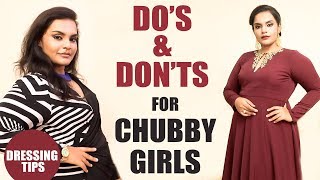 How to dress when you are fat Dressing Tips  Dos amp Donts for chubby women [upl. by Serilda254]