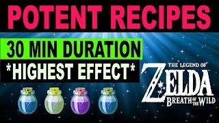 Cooking Elixir amp Food Recipes  HIGH LEVEL 30 Minute Durations  Zelda Breath of the Wild [upl. by Cutty129]