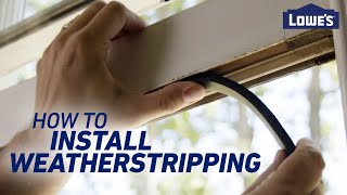 How To Install Weatherstripping [upl. by Eehc340]