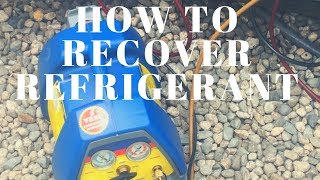 Hvac TIPS HOW TO RECOVER REFRIGERANT QUICK OVERVIEW [upl. by Anatlus]