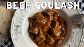 Classic BEEF GOULASH Recipe  How to Make a Traditional Beef Goulash  Golaž [upl. by Seni]