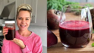 How to Make Beet Juice in a Juicer  DETOX RECIPE [upl. by Ynaffit206]