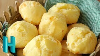 How to Make Pão de Queijo  Brazilian Cheese Bread  Hilah Cooking [upl. by Agee]