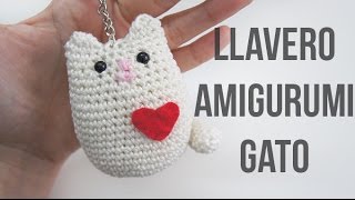 Llavero amigurumi de gato paso a paso [upl. by Imotih]