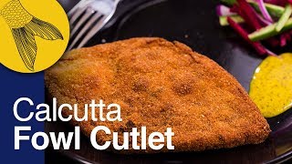 Chicken Cutlet or Fowl Cutlet Recipe—Calcutta Style  Durga Pujo Special  Kolkata Street Food [upl. by Anaz194]