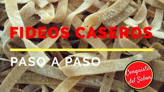 Cómo hacer FIDEOS CASEROS  Receta FÁCIL [upl. by Yelekalb]