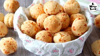 Brazilian Cheese Bread Pao de Queijo [upl. by Sydalg]