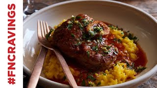 Osso Buco with Risotto Milanese  Food Network [upl. by Ener]