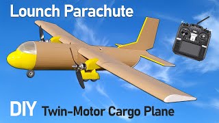 How To Make RC Cargo Airplane Diy Twin Motor Model Aircraft [upl. by Bernette808]