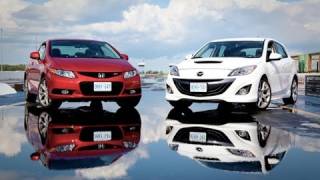 2012 Honda Civic Si vs 2012 MazdaSpeed3 Comparison [upl. by Hnoj22]