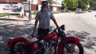 Hunting Harleys 1937 Harley EL OHV Knucklehead restored [upl. by Nixie]