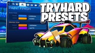 BEST SWEATYTRYHARD CAR DESIGNS in Rocket League [upl. by Ainekahs]