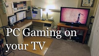 How to Play PC Games on Your TV New Tutorial [upl. by Nylirad]