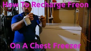 How To Recharge Freon On A Chest Freezer [upl. by Llieno]