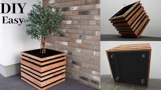 DIY Planter BoxBlumenkasten selber bauenPflanzenkasten selber bauenHow to make Raised Planter BOX [upl. by Mikal]