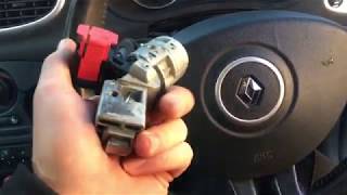 How to remove a Renault ignition barrel [upl. by Cassi368]