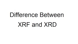 Difference Between XRF and XRD [upl. by Pooh423]