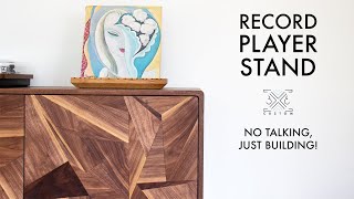 Building a Record Player Stand  NO TALKING JUST BUILDING [upl. by Aisanahta]